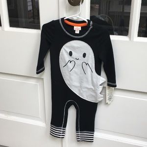 NWT baby ghost Halloween romper outfit 6-9mo